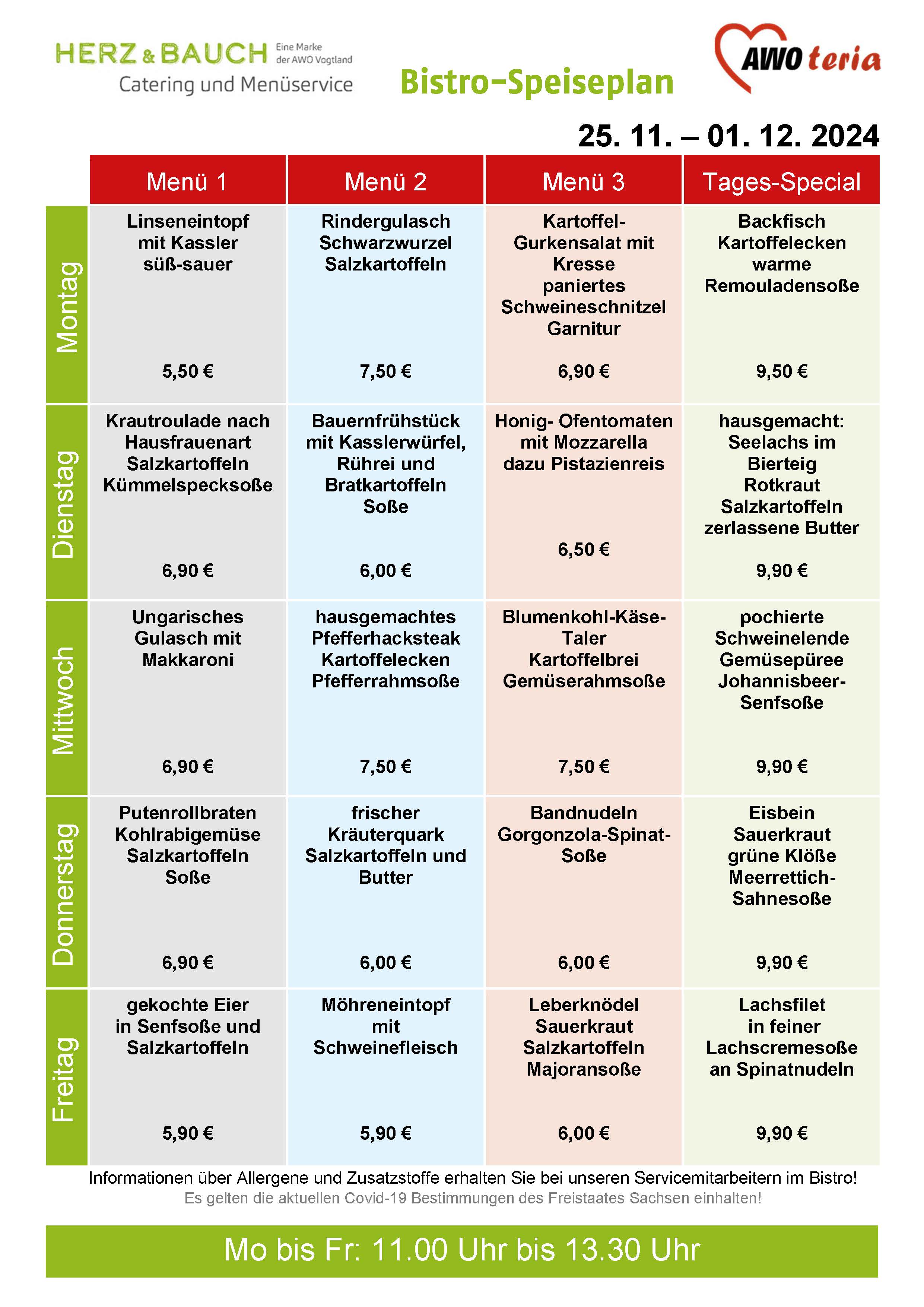 Speiseplan KW 48 2024